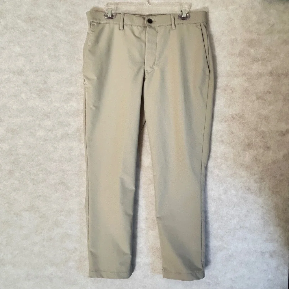 Banana‎ Republic Wari Tech Pants Mens 32x29 Light Khaki Tan Performance Trousers